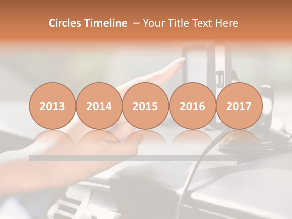 Positioning Drive Destination PowerPoint Template