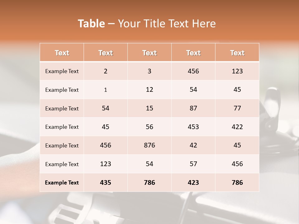 Positioning Drive Destination PowerPoint Template