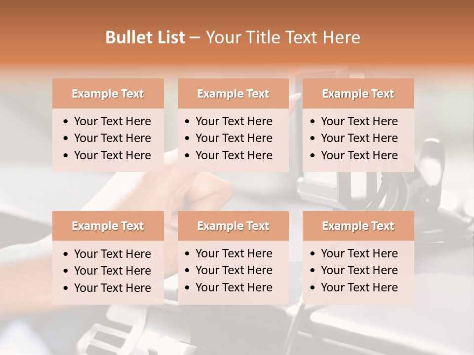 Positioning Drive Destination PowerPoint Template
