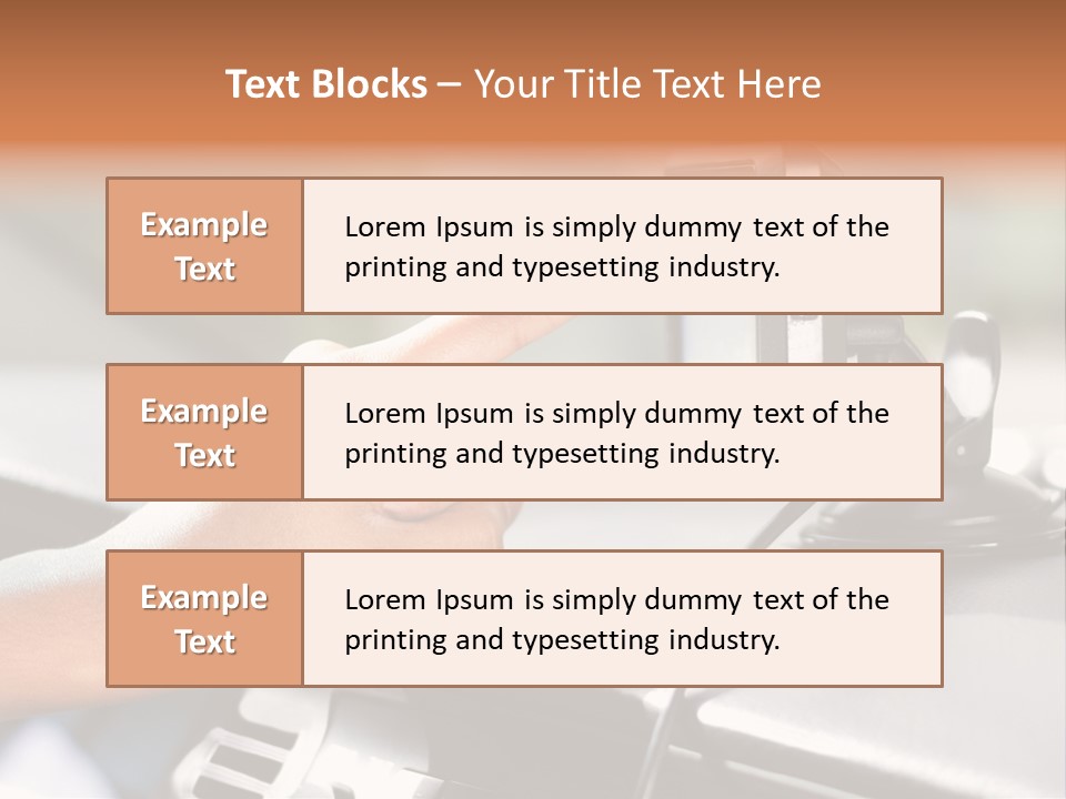 Positioning Drive Destination PowerPoint Template