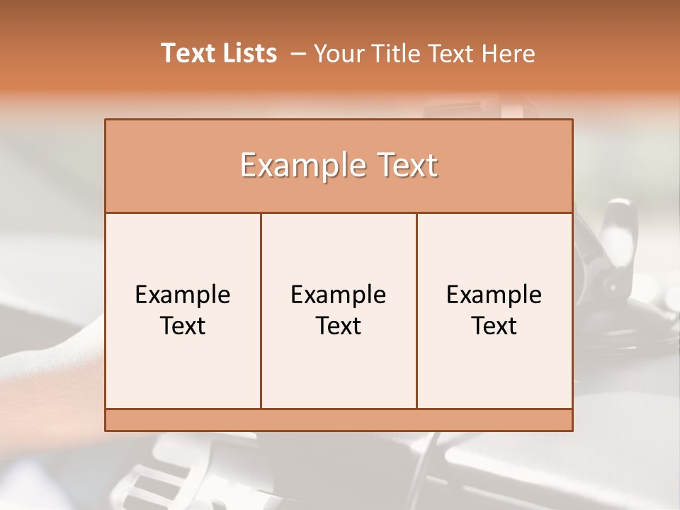 Positioning Drive Destination PowerPoint Template
