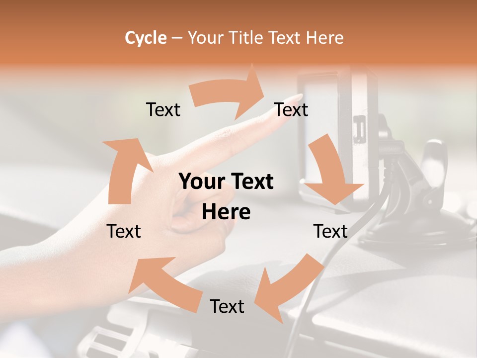 Positioning Drive Destination PowerPoint Template