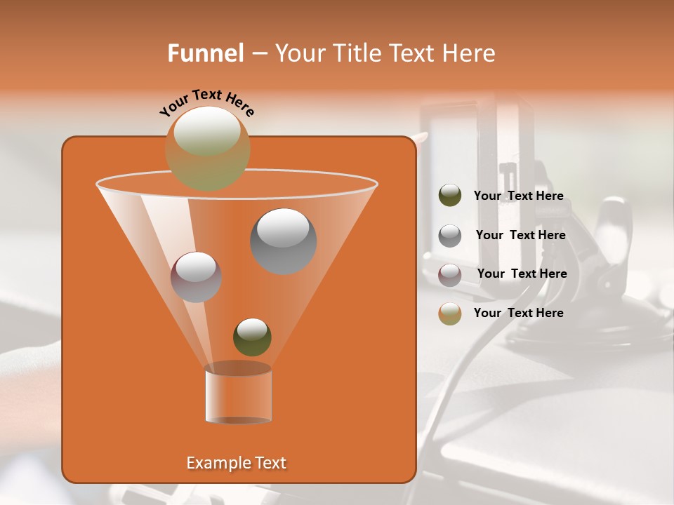 Positioning Drive Destination PowerPoint Template