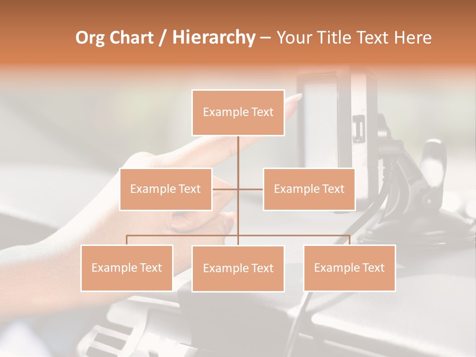 Positioning Drive Destination PowerPoint Template
