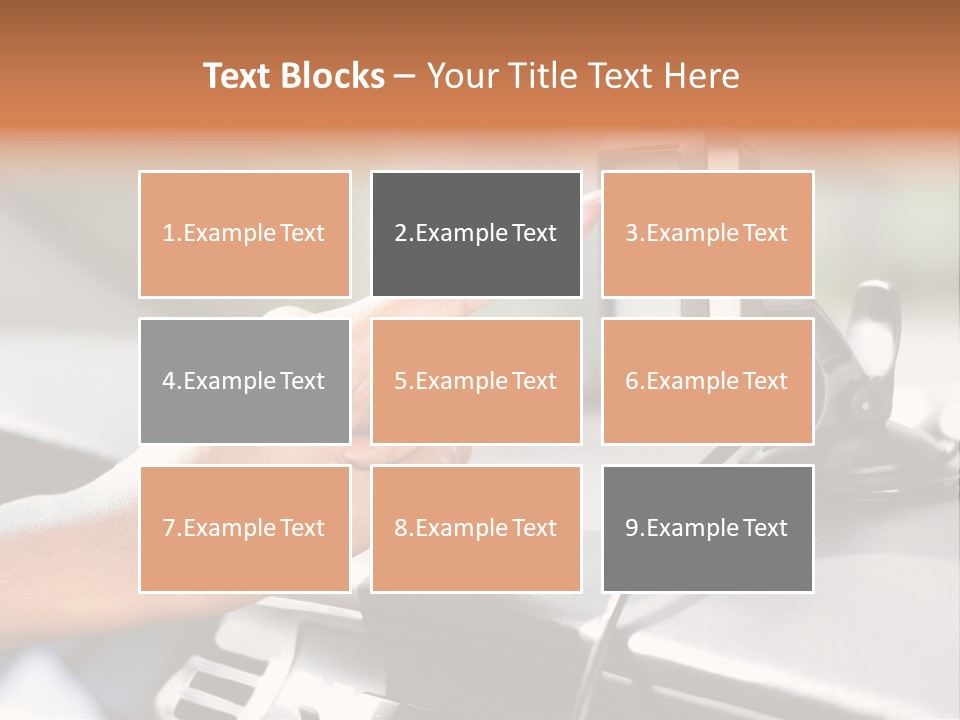 Positioning Drive Destination PowerPoint Template