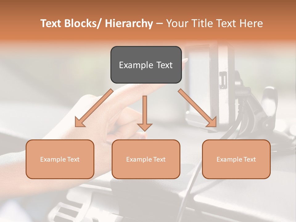 Positioning Drive Destination PowerPoint Template