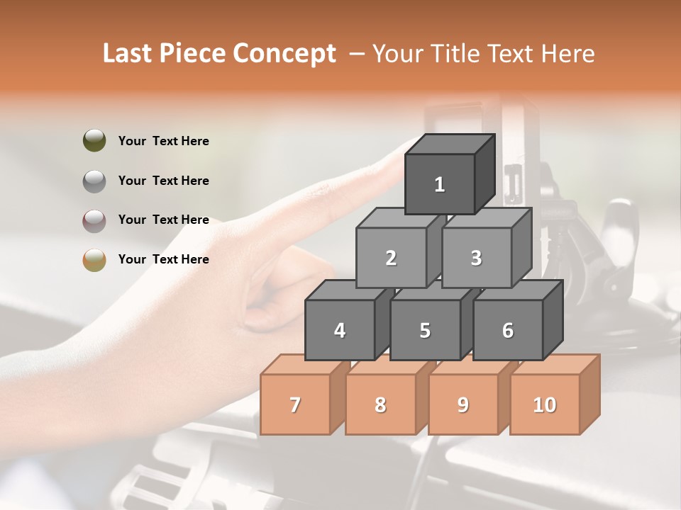 Positioning Drive Destination PowerPoint Template