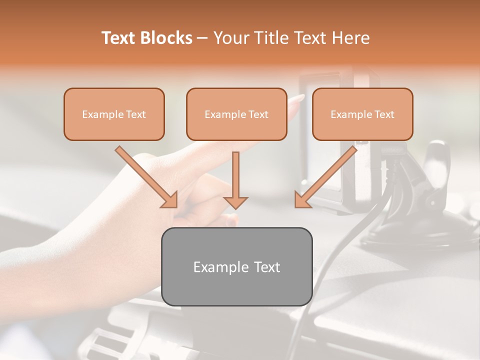 Positioning Drive Destination PowerPoint Template