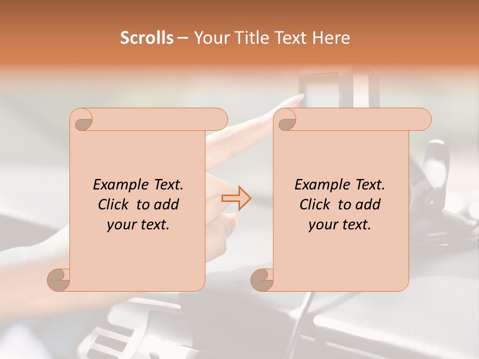 Positioning Drive Destination PowerPoint Template