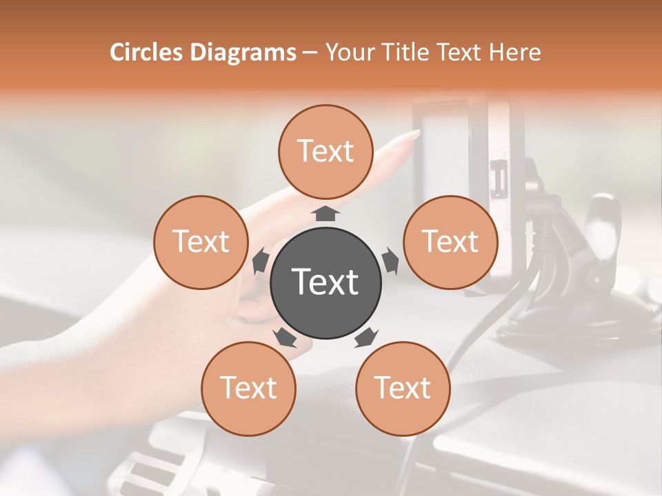 Positioning Drive Destination PowerPoint Template