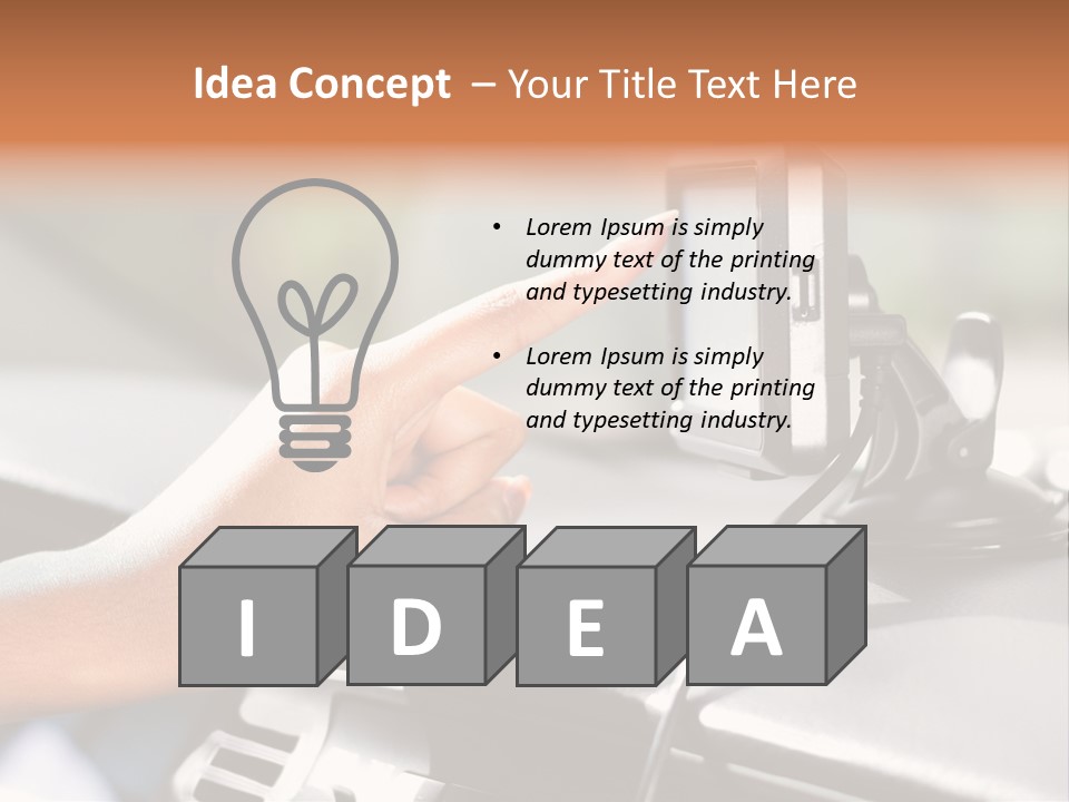 Positioning Drive Destination PowerPoint Template