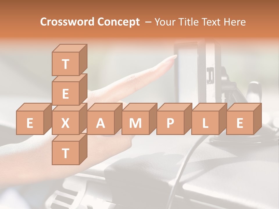 Positioning Drive Destination PowerPoint Template