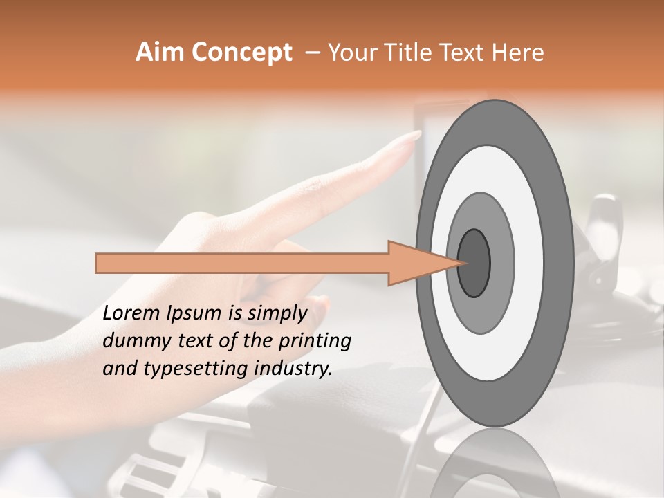Positioning Drive Destination PowerPoint Template