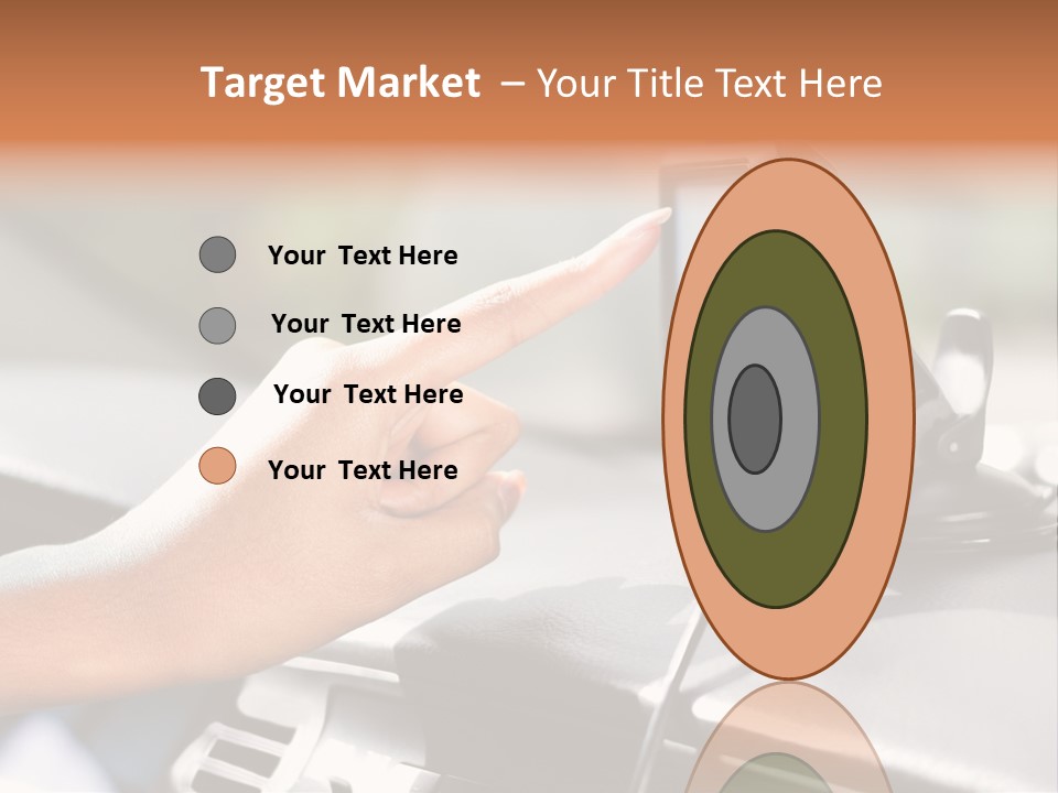 Positioning Drive Destination PowerPoint Template