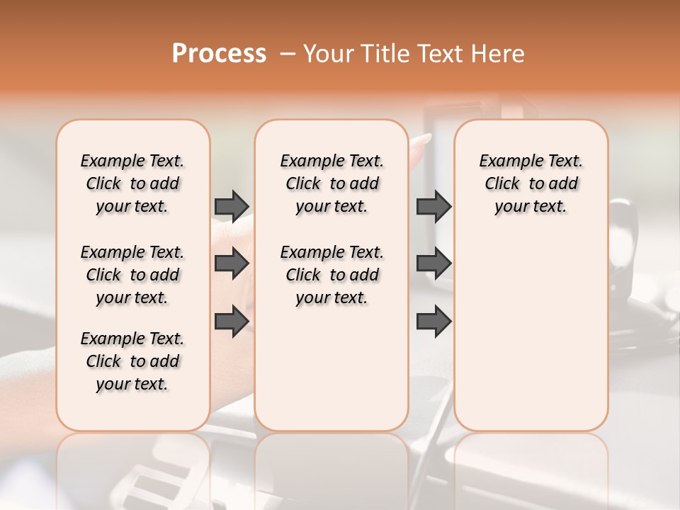 Positioning Drive Destination PowerPoint Template