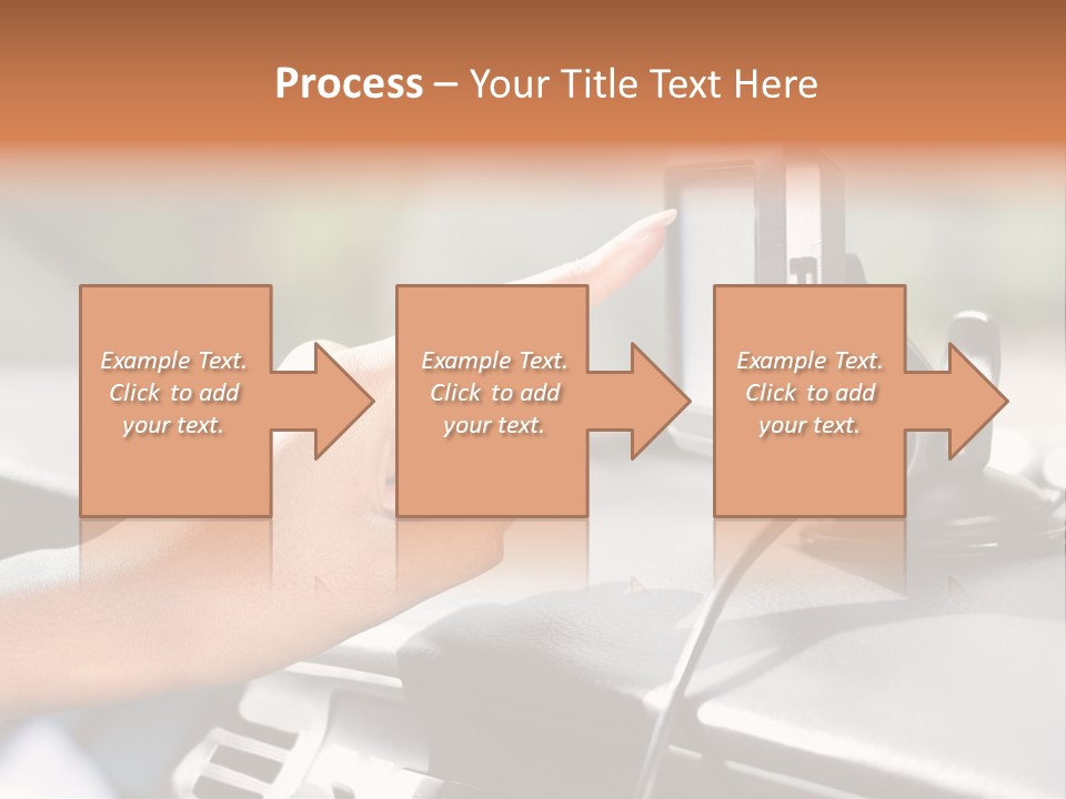 Positioning Drive Destination PowerPoint Template
