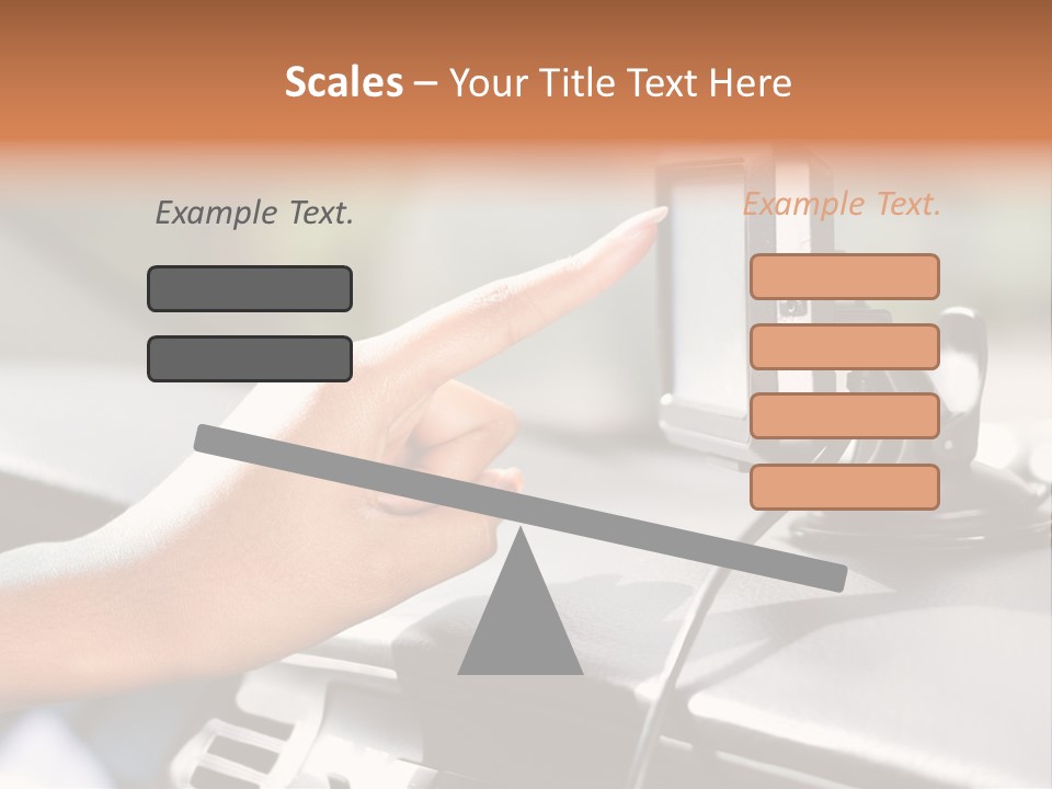 Positioning Drive Destination PowerPoint Template
