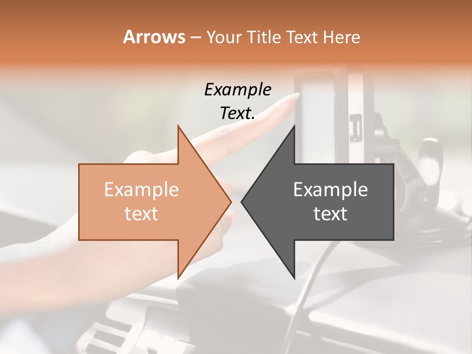 Positioning Drive Destination PowerPoint Template