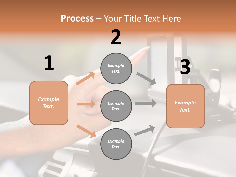 Positioning Drive Destination PowerPoint Template