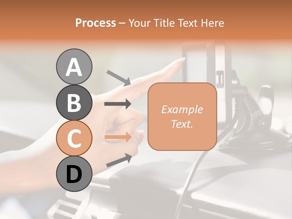 Positioning Drive Destination PowerPoint Template