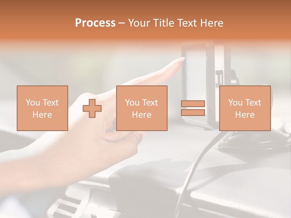 Positioning Drive Destination PowerPoint Template