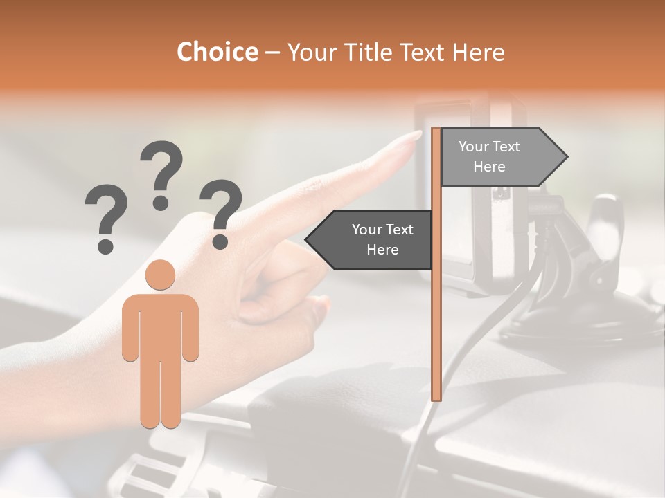 Positioning Drive Destination PowerPoint Template