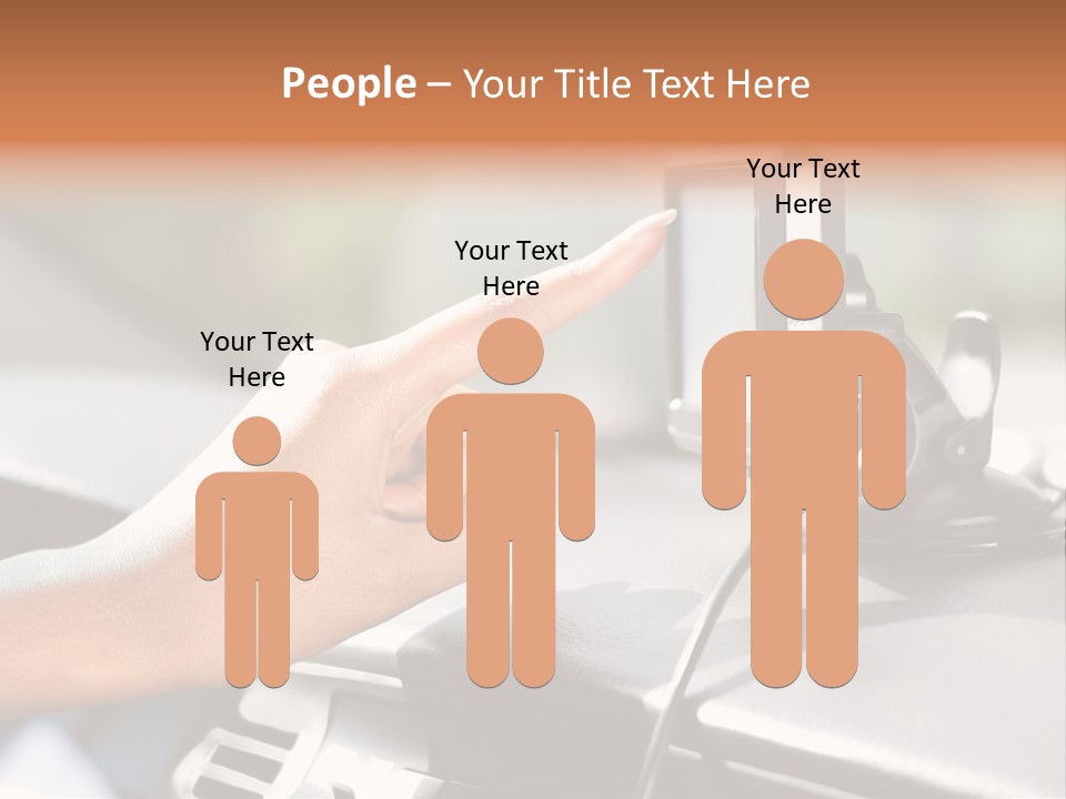 Positioning Drive Destination PowerPoint Template