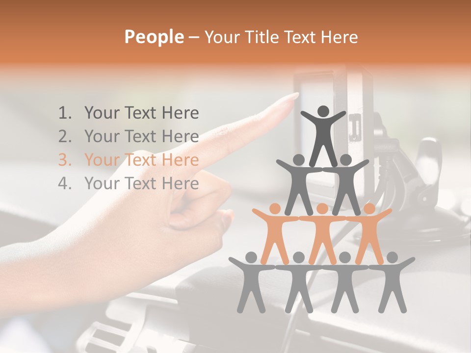 Positioning Drive Destination PowerPoint Template