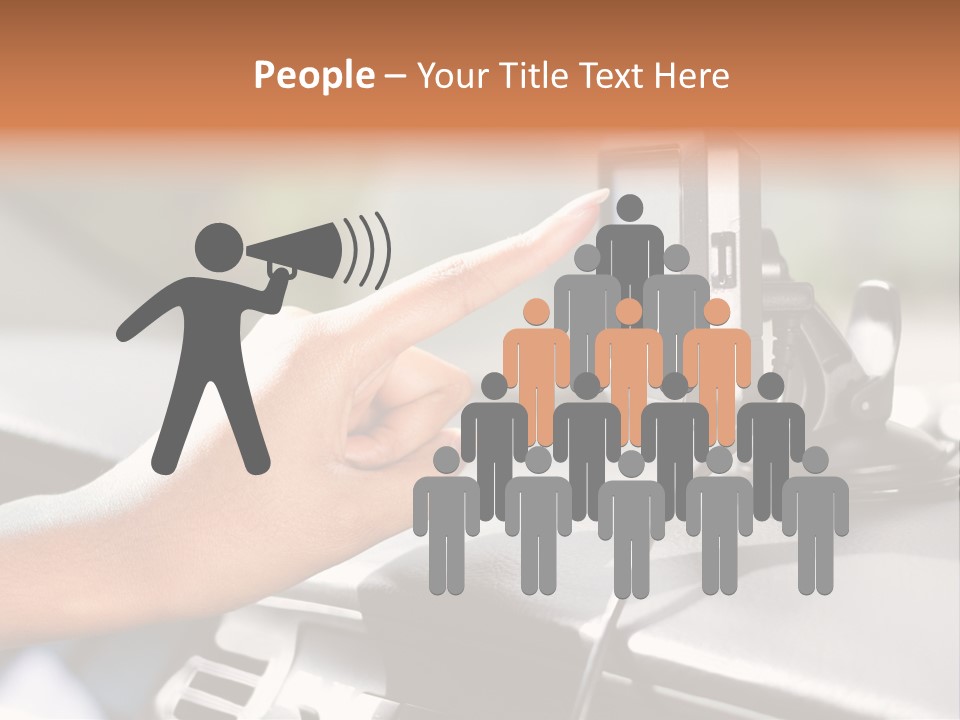 Positioning Drive Destination PowerPoint Template