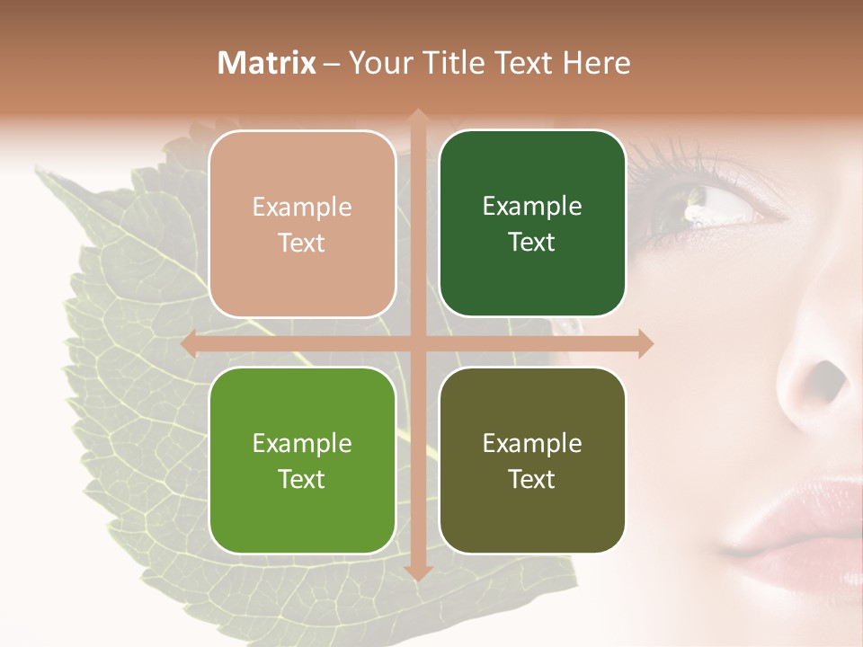 Young Beauty Healthy PowerPoint Template