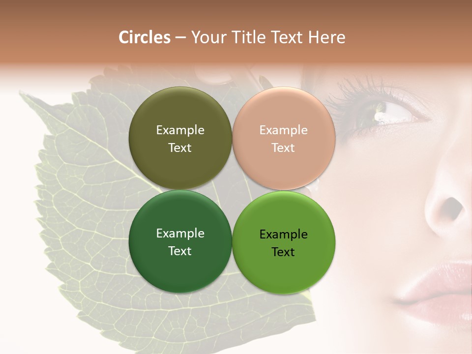 Young Beauty Healthy PowerPoint Template