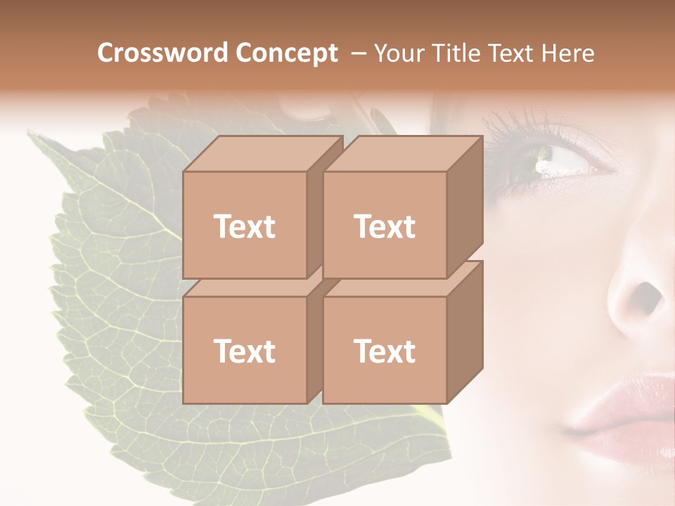 Young Beauty Healthy PowerPoint Template