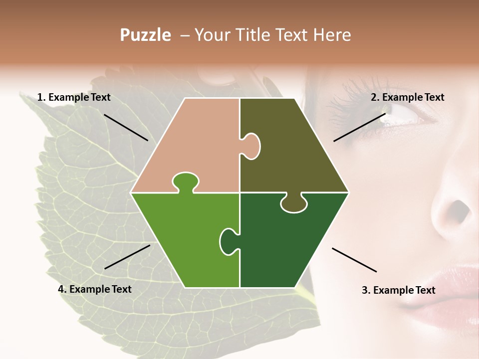 Young Beauty Healthy PowerPoint Template