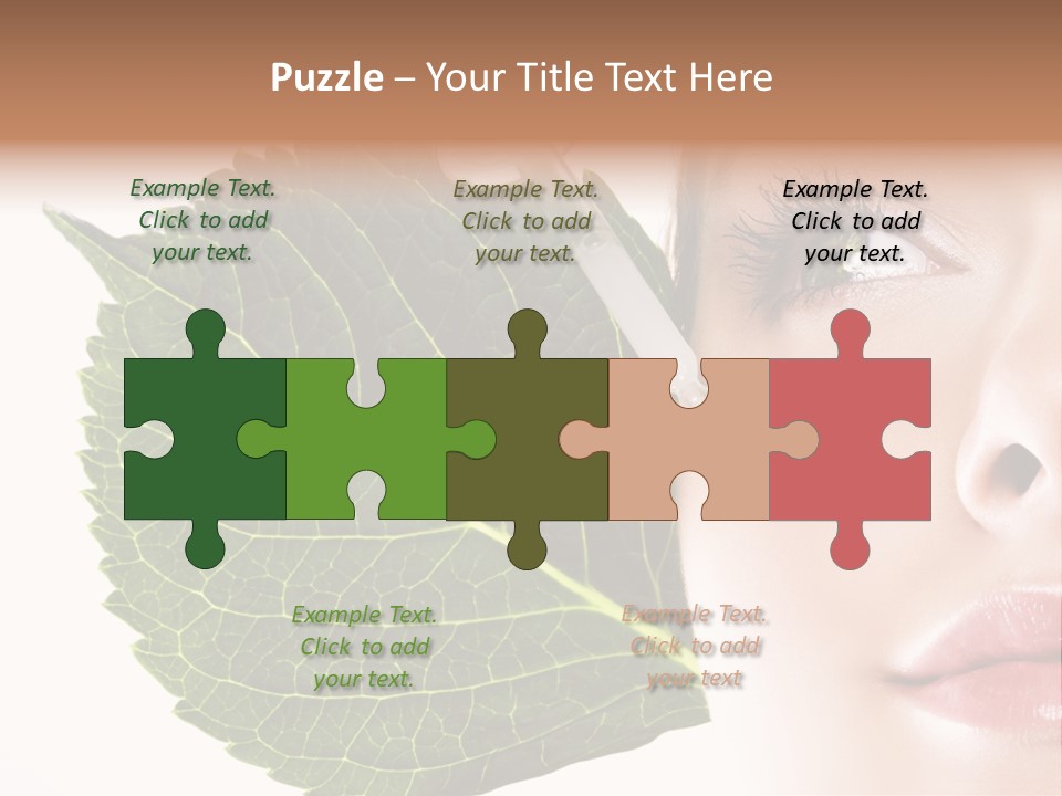 Young Beauty Healthy PowerPoint Template