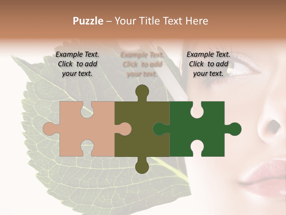 Young Beauty Healthy PowerPoint Template