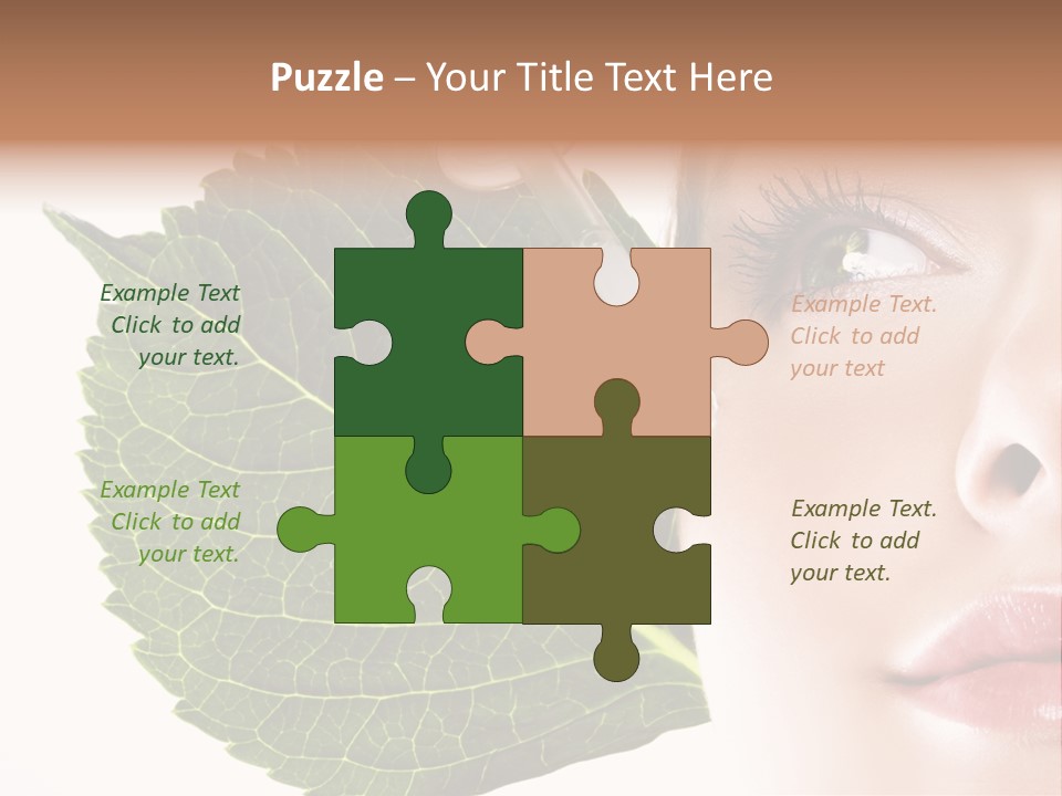 Young Beauty Healthy PowerPoint Template