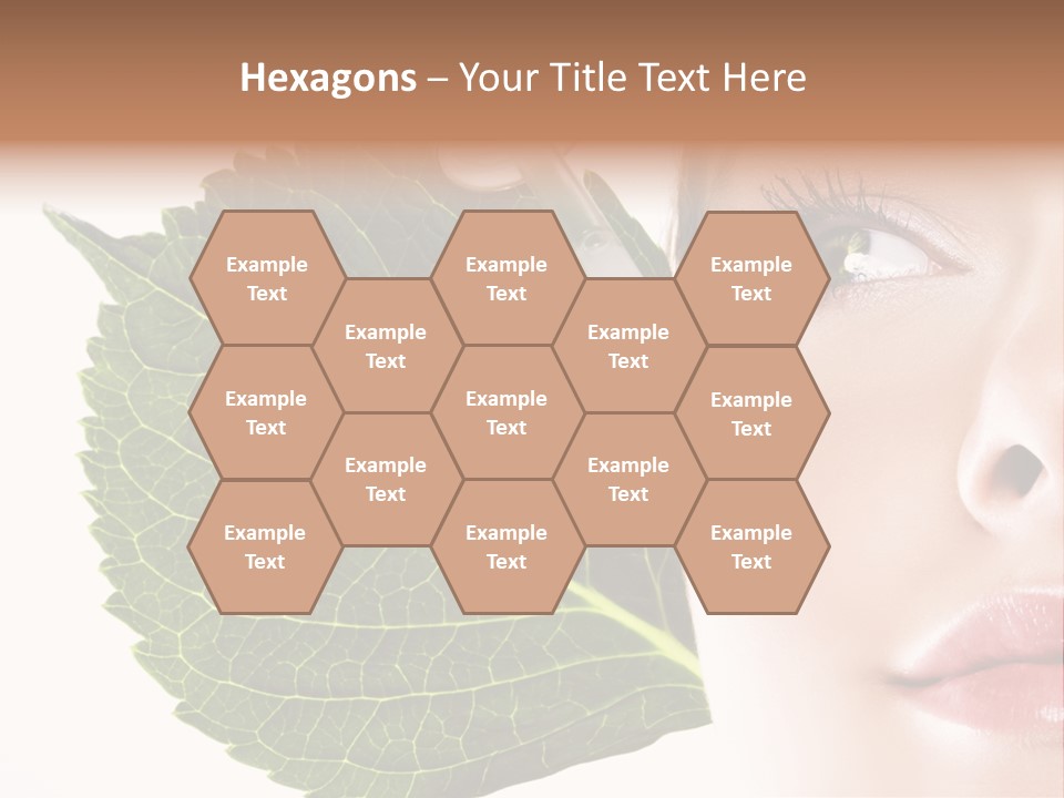 Young Beauty Healthy PowerPoint Template