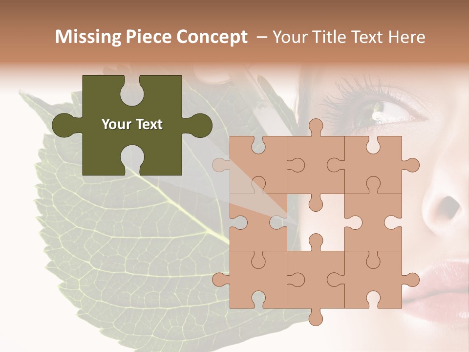 Young Beauty Healthy PowerPoint Template