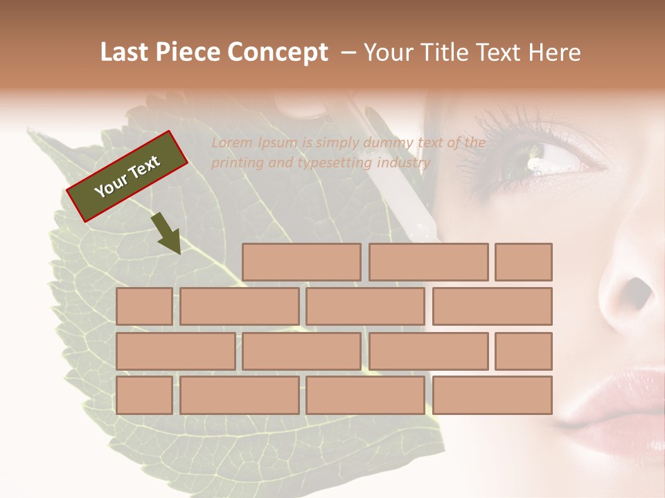Young Beauty Healthy PowerPoint Template