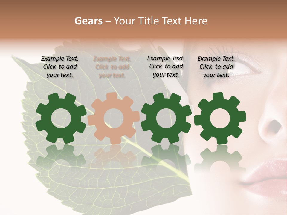 Young Beauty Healthy PowerPoint Template