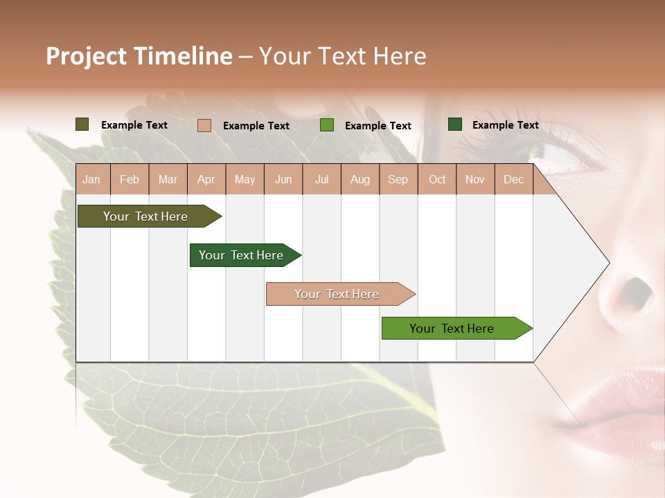 Young Beauty Healthy PowerPoint Template