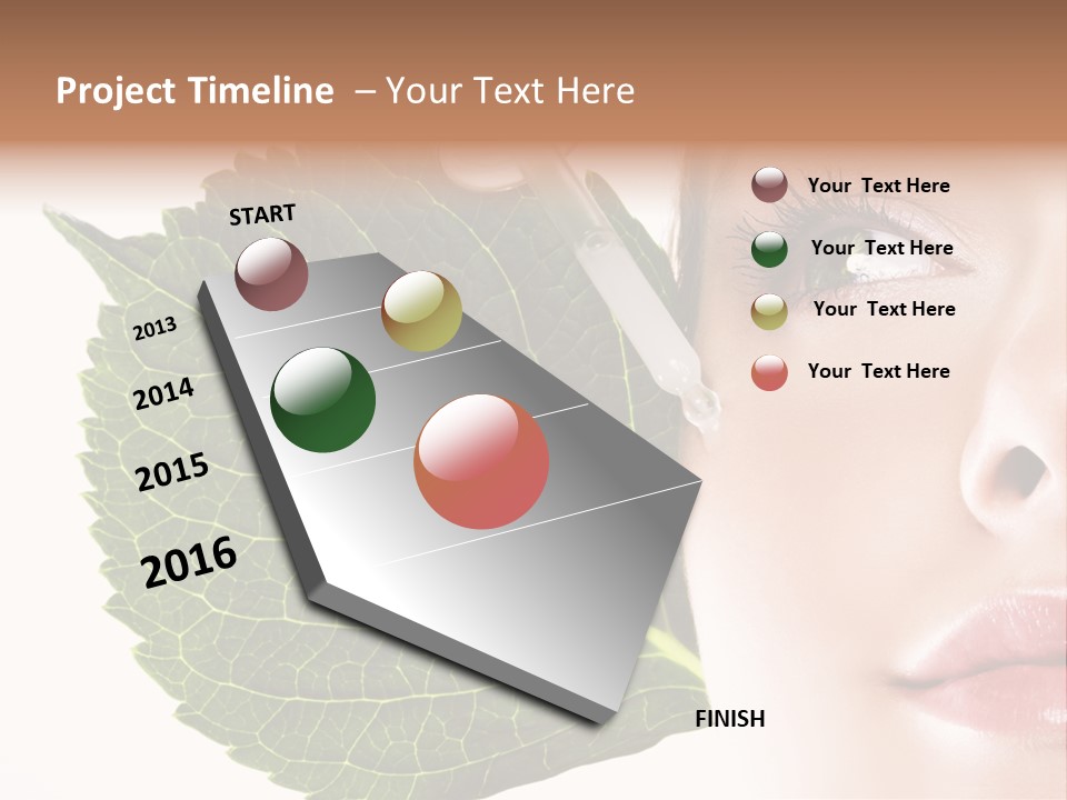Young Beauty Healthy PowerPoint Template