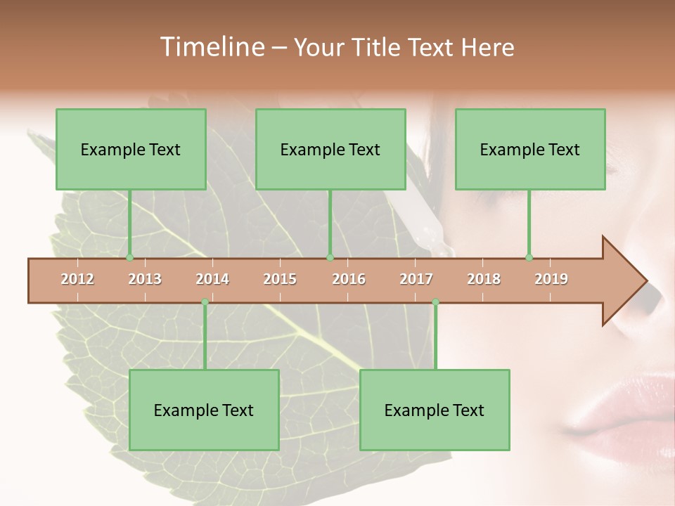 Young Beauty Healthy PowerPoint Template