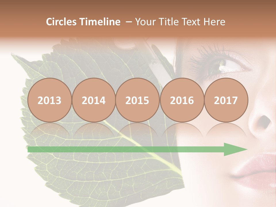 Young Beauty Healthy PowerPoint Template