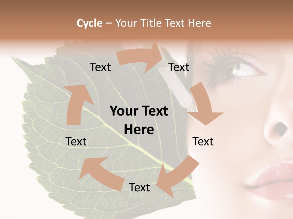 Young Beauty Healthy PowerPoint Template
