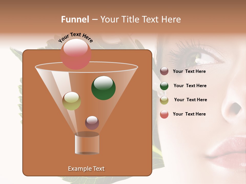 Young Beauty Healthy PowerPoint Template