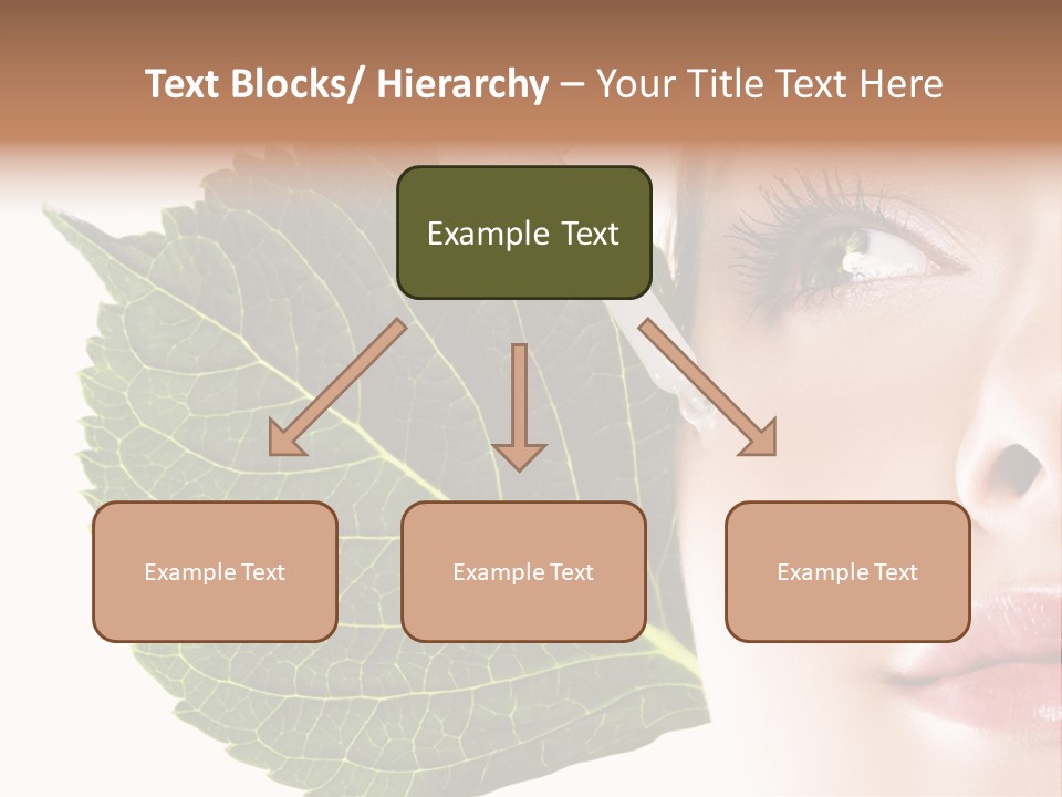 Young Beauty Healthy PowerPoint Template