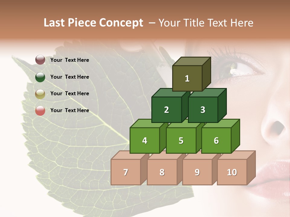 Young Beauty Healthy PowerPoint Template