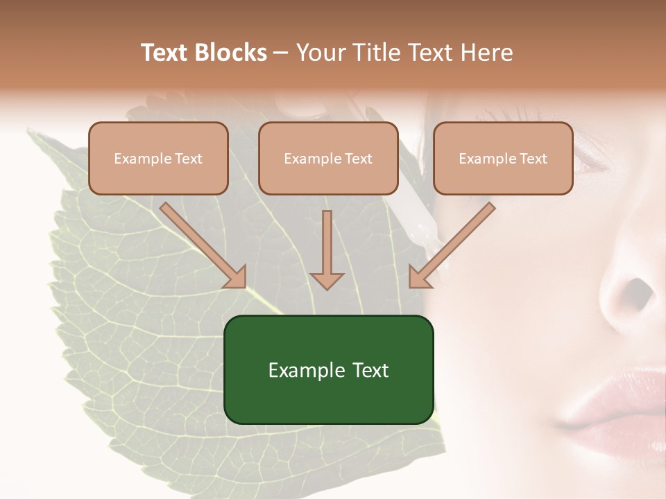 Young Beauty Healthy PowerPoint Template