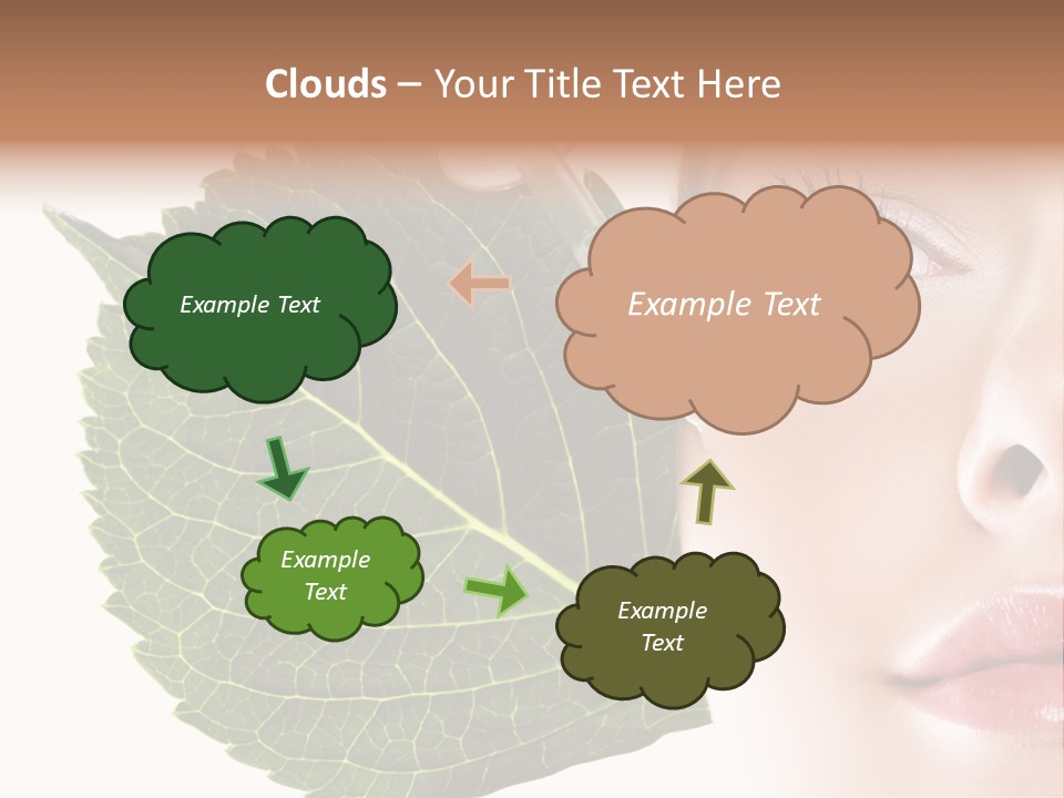 Young Beauty Healthy PowerPoint Template